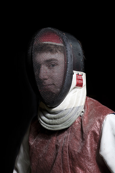 RPS print exhibition: Fencer. This portrait was part of a series I shot at a Fencing Club 