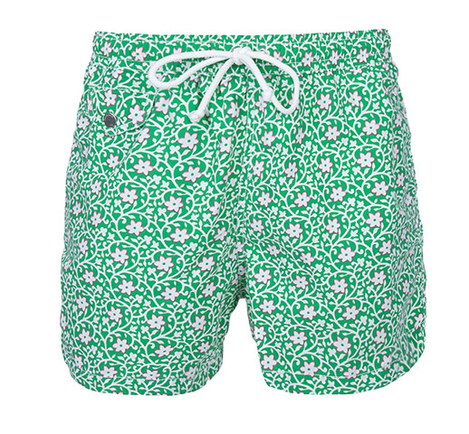 Swimwear: Green trunks