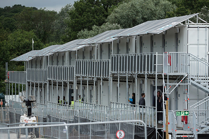 Picture Desk Live: Soldiers And Games Staff Prepare Temporary Accomodation In Hainault