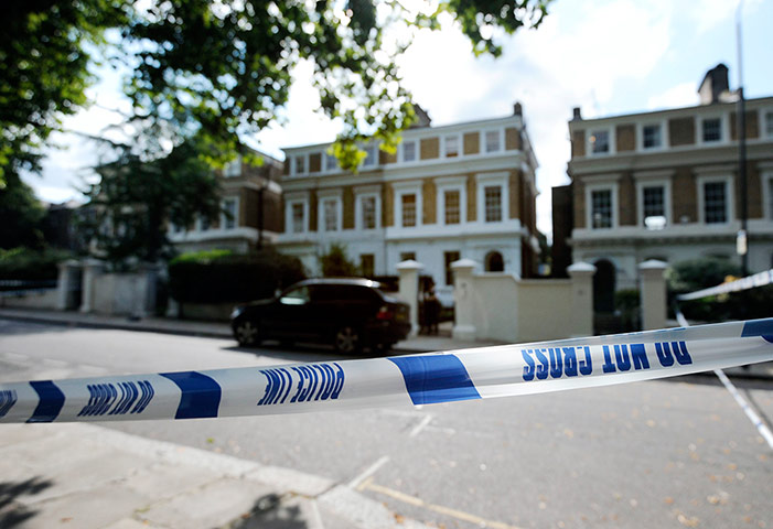 Amy Winehouse: Police tape marks off the area around Amy's north London home
