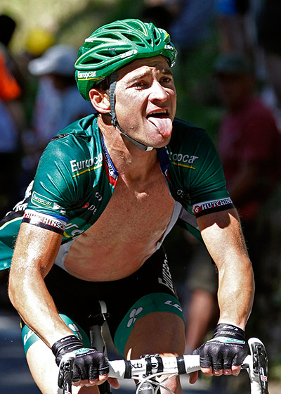 Stage 16: Team Europcar rider Thomas Voeckler