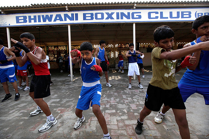 Boxing in India: Young amateur boxers from Bhiwani Boxing Club 