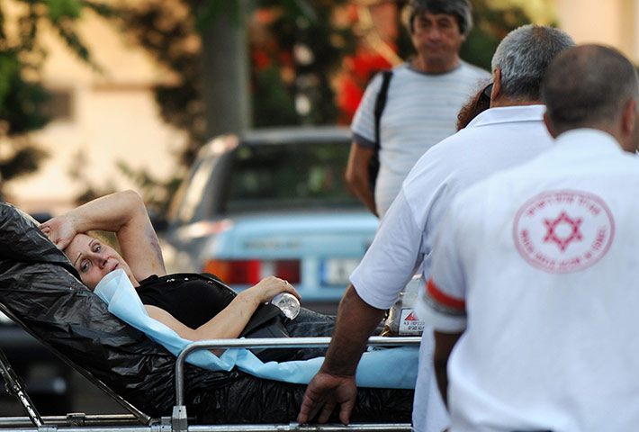 Picture desk live: A survivor of the Bulgarian bomb attack prepares to fly back to Israel