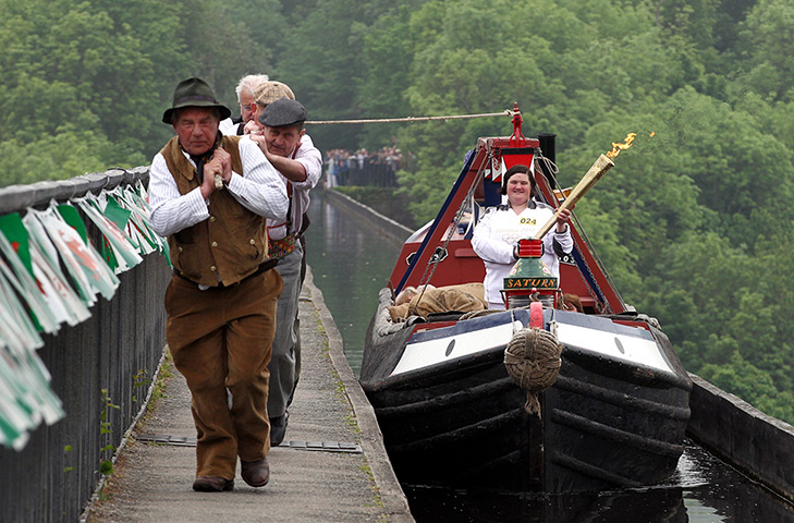 The torch relay: 30 May, Pontcysyllte aqueduct: Joanne Gregory 