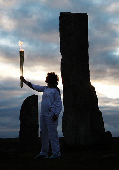 Torch relay: 11 June, Callanish: Charity fundraiser Kirsty Wade