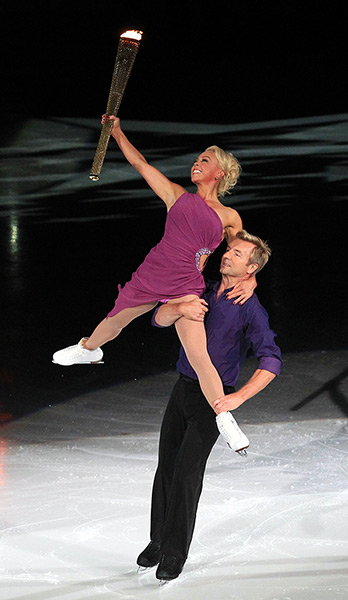 Torch relay: 28 June, Nottingham: Jayne Torvill and Christopher Dean