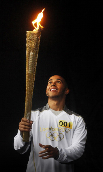 Torch relay: 9 July, Luton: 2008 Formula One world champion Lewis Hamilton