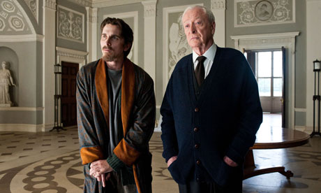 Christian Bale and Michael Caine Dark Knight Rises