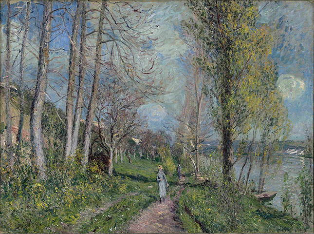 Taste for Impressionism: Banks of the Seine at By by Alfred Sisley