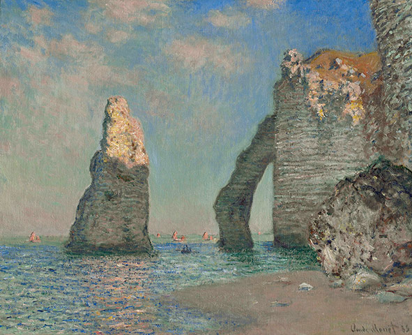 Taste for Impressionism: The Cliffs at Etretat by Claude Monet 