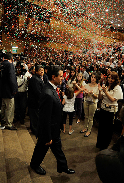 Mexico elections: Supporters Of Mexico's PRI Party Await Election Results