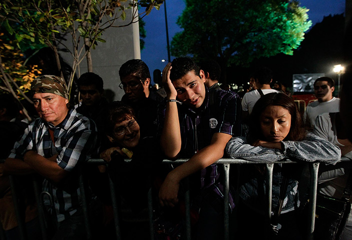 Mexico elections: Supporters of Lopez Obrador react