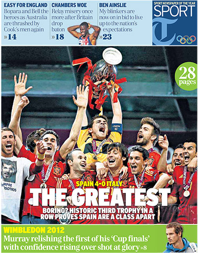 Euro 2012: Daily Telegraph