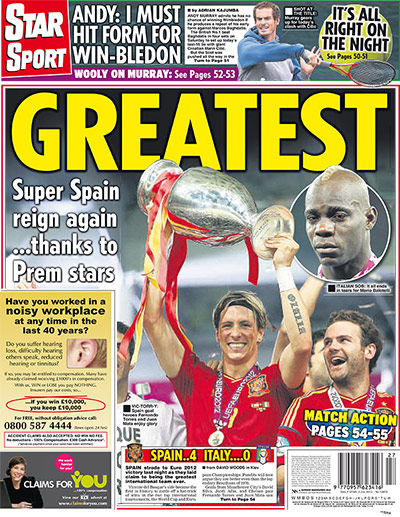 Euro 2012: Daily Star