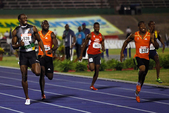 Picture Desk Live: Usain Bolt and Yohan Blake compete in the men's 200 metres