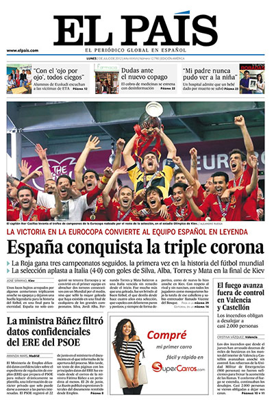 Euro 2012: El País, Spain