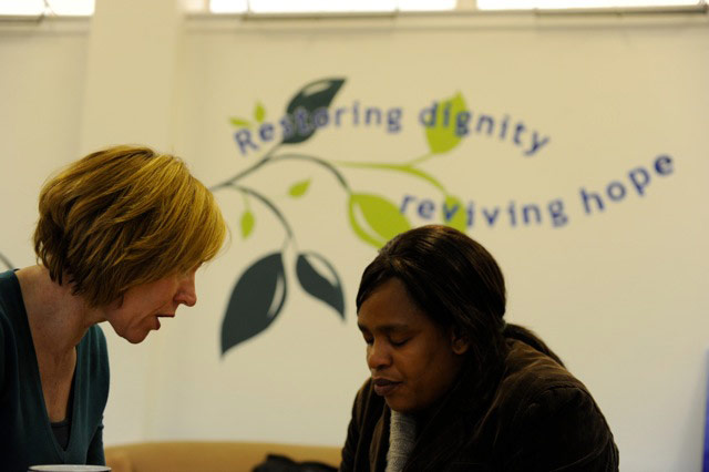Foodbank gallery: 4 Woman helped at foodbank