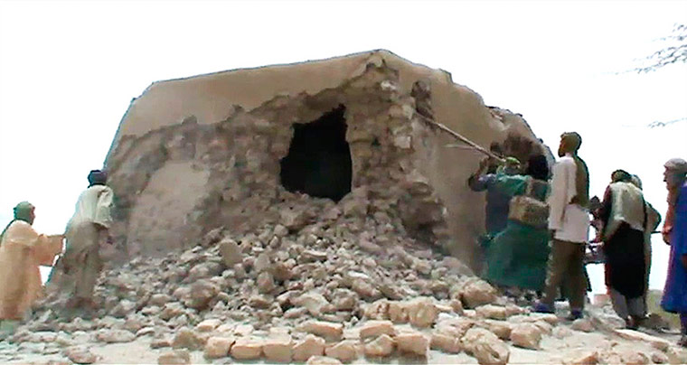 Picture Desk Live: Destroyed ancient shrine in Timbuktu