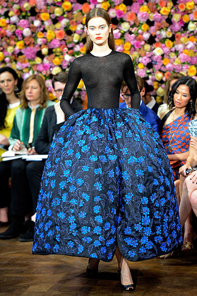 Dior FW 12/13: Blue skirt