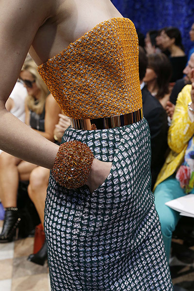 Dior FW 12/13: Gold corset