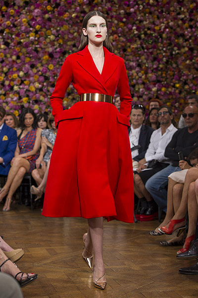Dior FW 12/13: Winter coat in red
