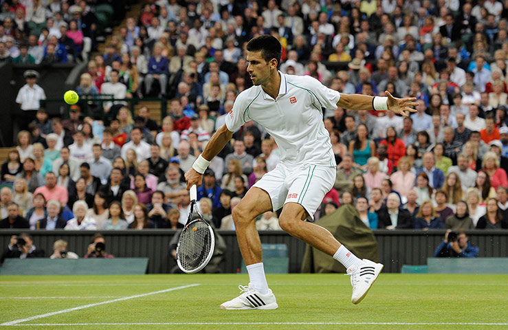 Day 7 Wimbledon: Novak Djokovic at Wimbledon 2012