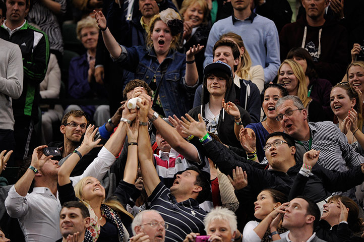 Day 7 Wimbledon: Fans at Wimbledon 2012