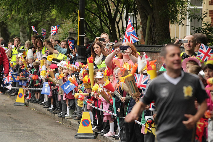 Torch day 45: Spectators in Rugby