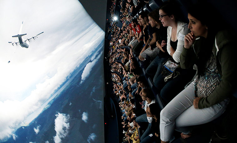 Week in film: A premier of The Dark Knight Rises at an IMAX theatre in Hollywood, 20 July