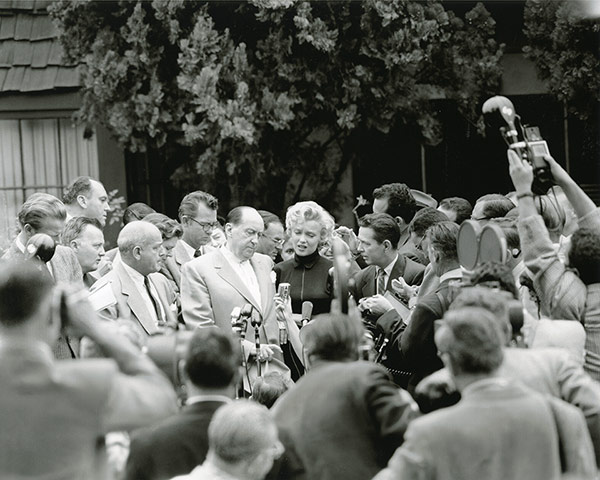 Marilyn: Marilyn gives a press conference in Beverly Hills