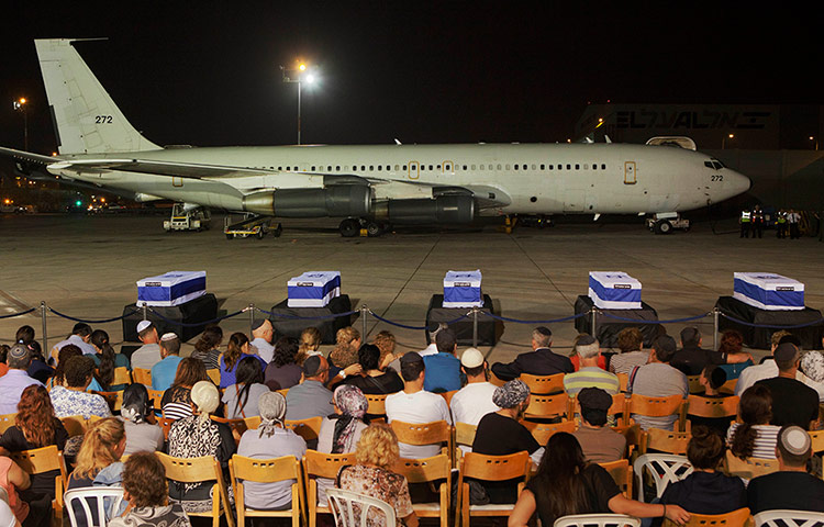 Picture desk live: The coffins of people killed in the bombing in Bulgaria