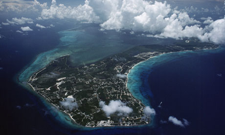 Aerial view of the Cayman Islands