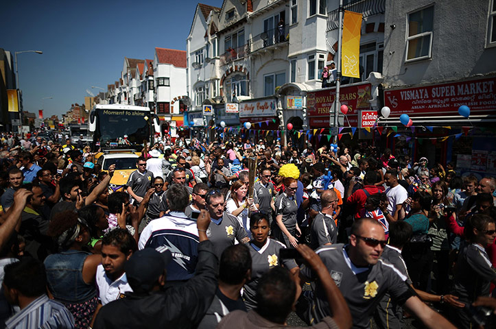 Picture Desk Live: The Olympic Torch Continues It's Journey Around London