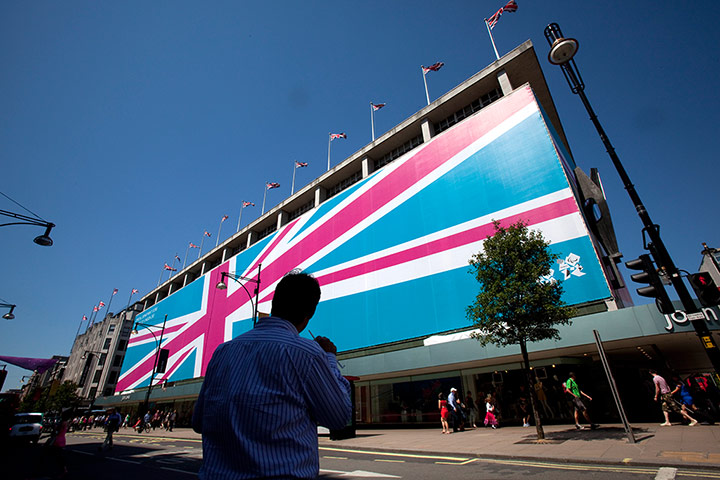 Picture Desk Live: John Lewis wrapped up in a flag