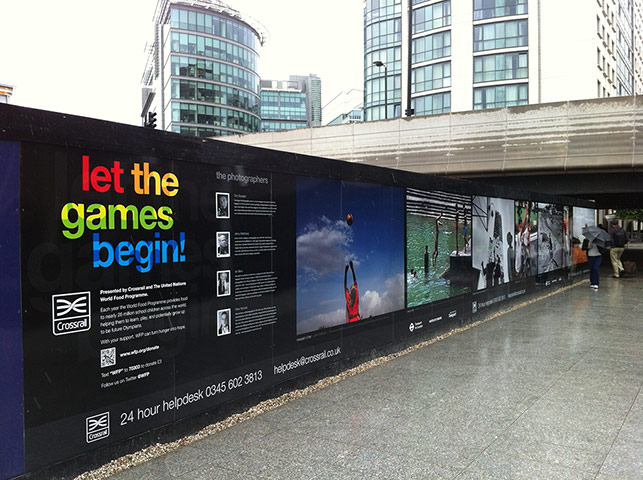 WFP and Crossrail: exhibition for London olympics
