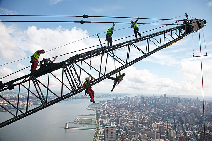 Picture desk live: Construction Workers at World Trade Center Site