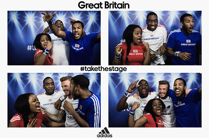 David Beckham photobooth: David Beckham surprises people in a photobooth at Westfield in London