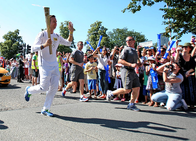 Olympic torch day 67: Olympic torch day 67