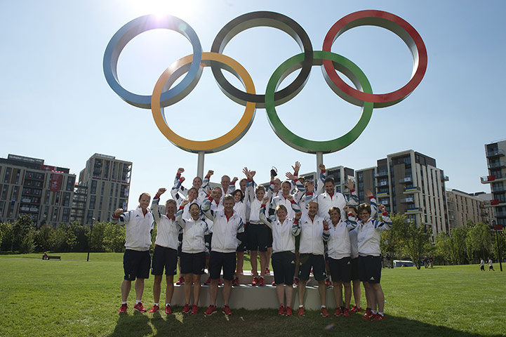 Olympic rings around UK: Olympic rings around UK