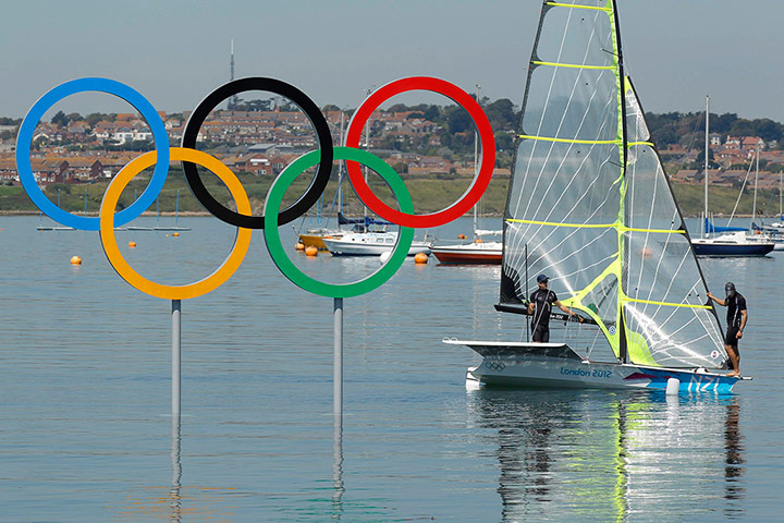 Olympic rings around UK: Olympic rings around UK