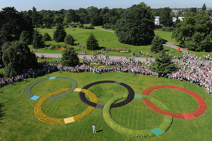 Olympic rings around UK: Olympic rings around UK