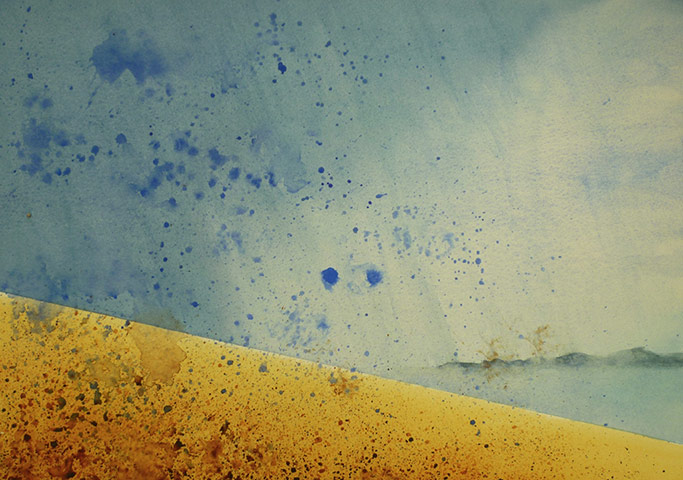 Share Your Art: Rain at Luskentyre by Duncan Simpson 