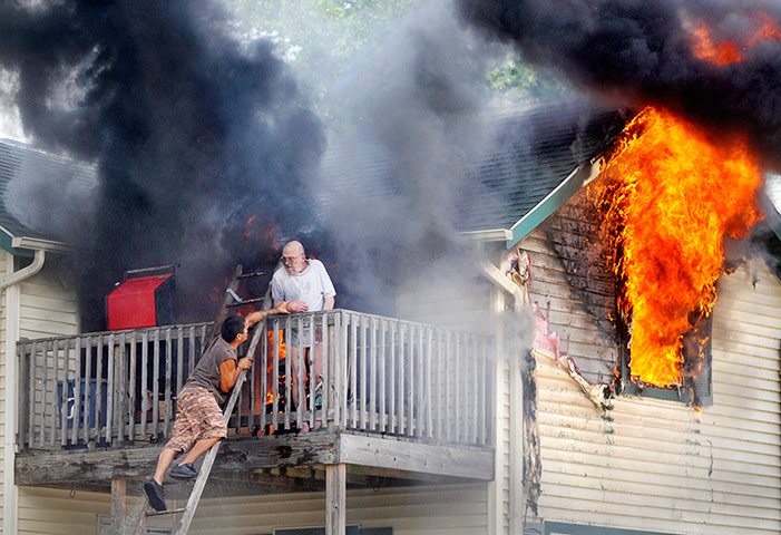 Picture desk live: House fire in Wisconsin