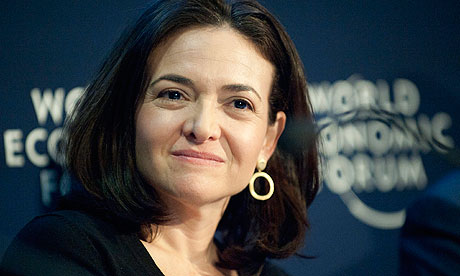 Sheryl Sandberg, Chief Operating Officer of the social network service Facebook