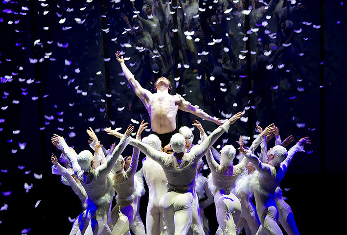 Week on stage: Alban Lendorf plays Siegfried, centre, in Swan Lake 