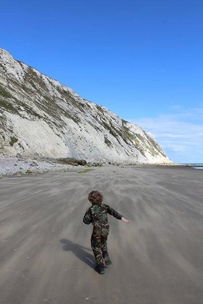 Your Pictures: Run: A small boy running along the beach