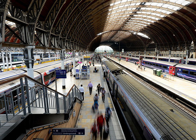 Week in Business: Passengers arrive at Paddington's train station, London