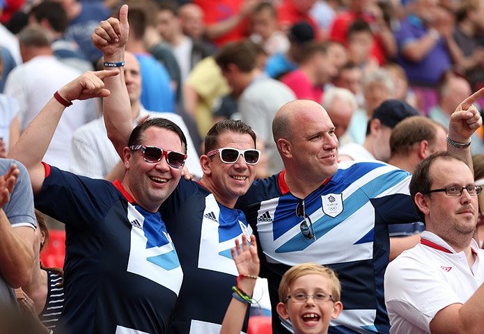 GB v Senegal: Great Britain football fans
