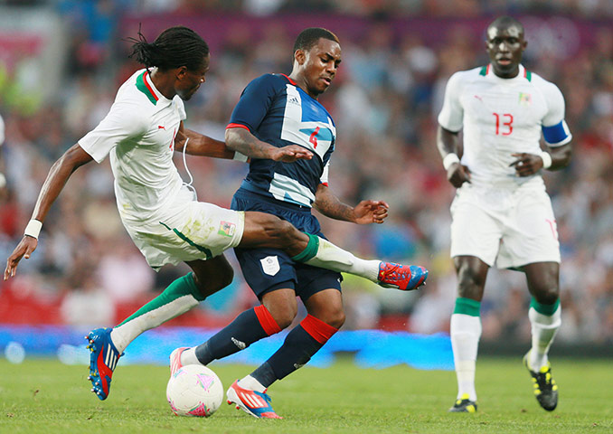 GB v Senegal: Rather a high tackle by Abdoulaye Ba on Danny Rose