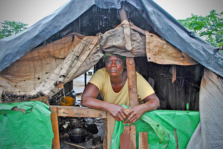 Liberian refugees: in western Ivory Coast